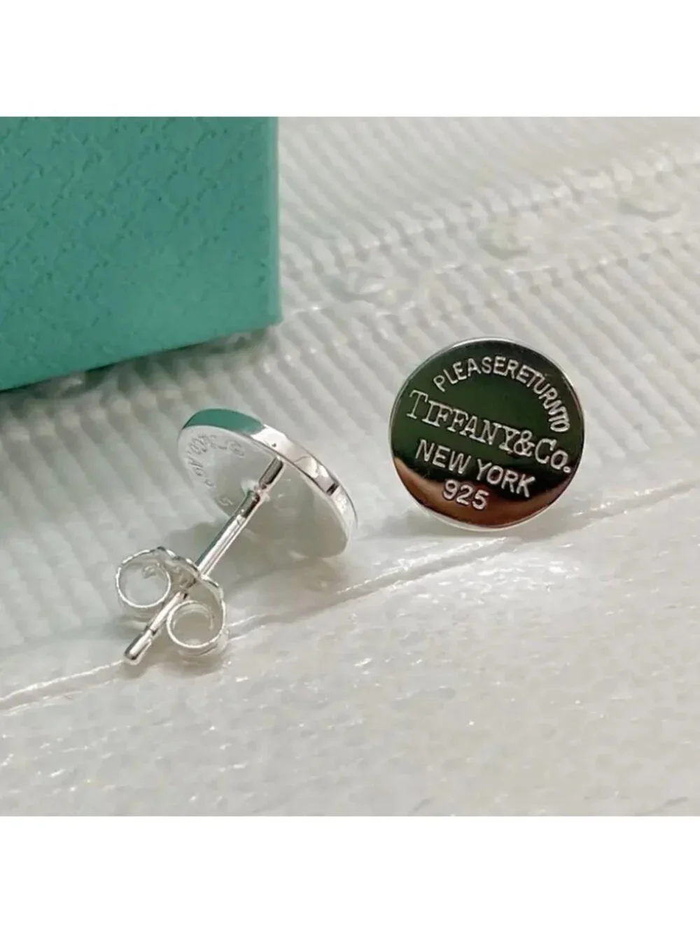 Tiffany & Co. Silver Round Stud Earrings